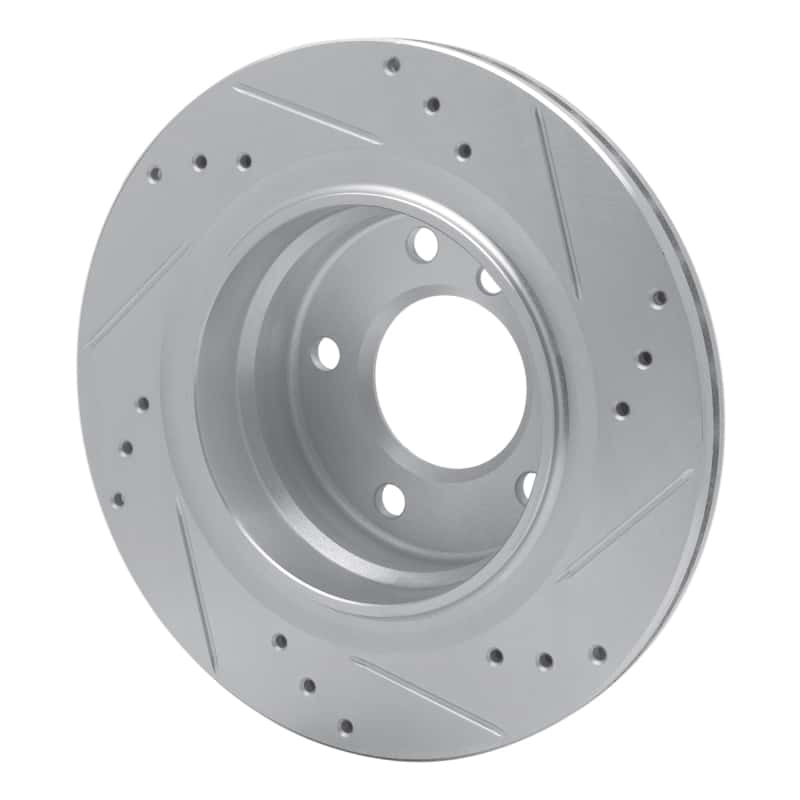 R1 Concepts — R1 2003-2008 BMW Z4 Rear Left Drilled & Slotted Silver Brake Rotor
R1 Brake Rotor Drill - view 4