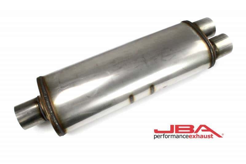 JBA — JBA Universal Chambered Style 304SS Muffler 25x8x5in 3in Center/Dual out
Muffler - view 2
