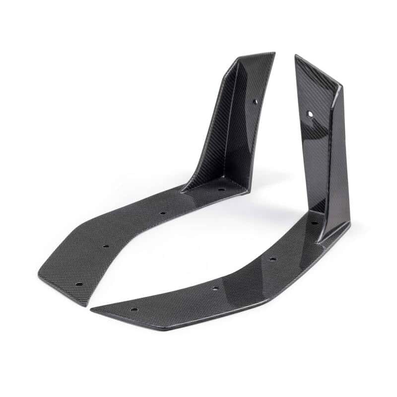Anderson Composites — Anderson Composites 2024 Ford Mustang Type-GT5 Carbon Fiber Front Splitter Wickers - view 2