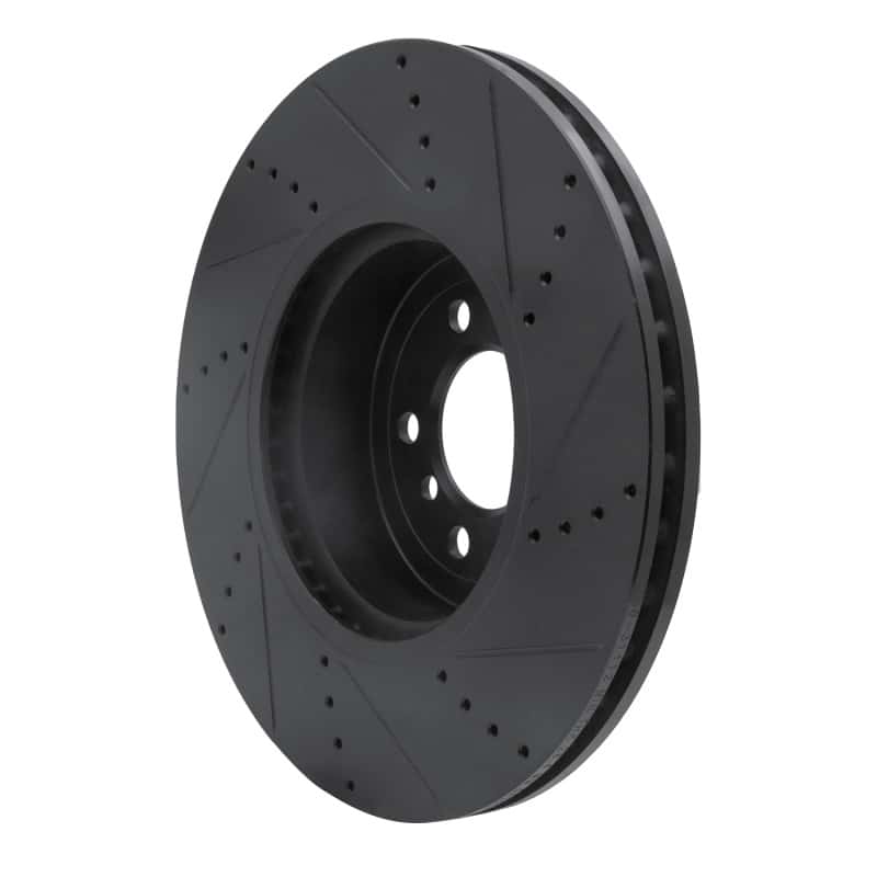 R1 Concepts — R1 13-20 BMW 440I Gran Coupe Front Left Drilled & Slotted Black Brake Rotor
R1 Brake Rotor Drill - view 4