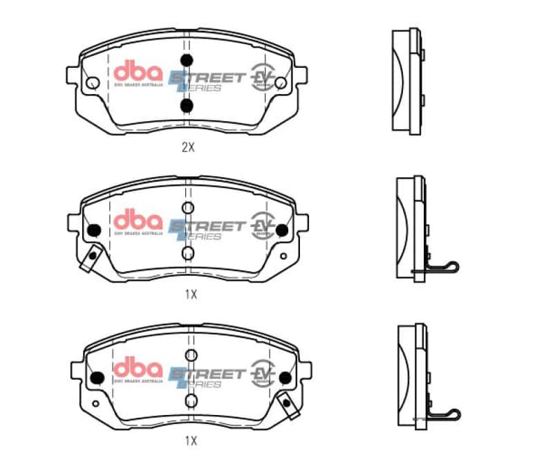 DBA — DBA 18-23 Hyundai Kona (w/A/T / 305mm Front Rotor) AWD Front SSEV Street Series Brake Pads
Brake Pad - view 1