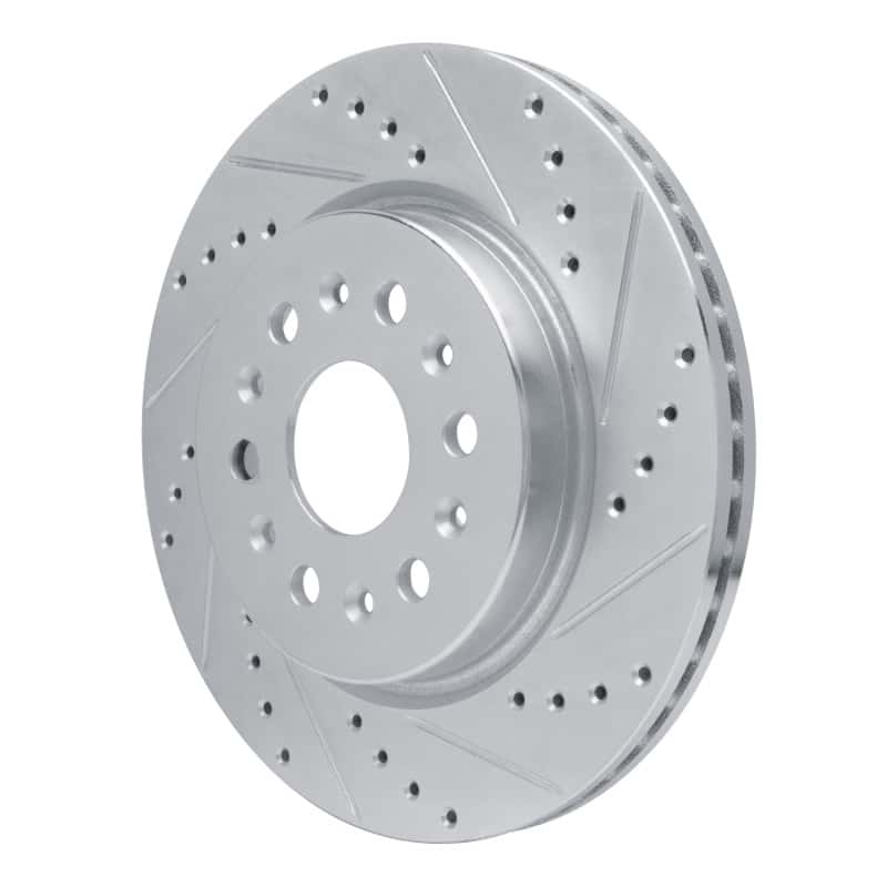 R1 Concepts — R1 17-25 Buick Enclave Rear Right Drilled & Slotted Silver Brake Rotor
R1 Brake Rotor Drill - view 2