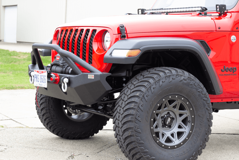 Fishbone Offroad — Fishbone Offroad 2018+ Jeep Wrangler JL - Black Aluminum Hawse Fairlead License Plate Mount - view 3