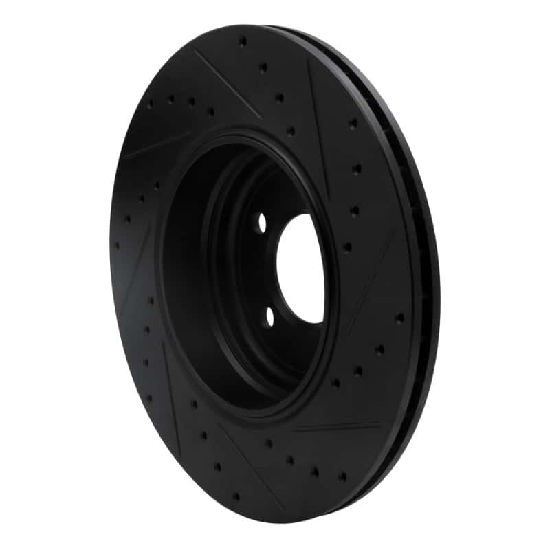 R1 Concepts — R1 02-05 BMW 760LI Rear Left Drilled & Slotted Black Brake Rotor
R1 Brake Rotor Drill - view 4