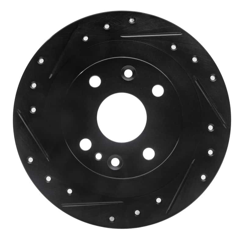 R1 Concepts — R1 1990-2003 Ford Escort Rear Left Drilled & Slotted Black Brake Rotor
R1 Brake Rotor Drill - view 1