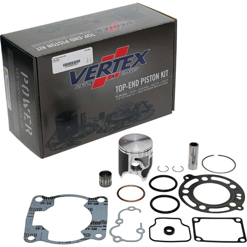 Vertex Pistons — Vertex Piston 14-23 Kawasaki KX 85 85cc Cast Replica Top End Piston Kit - view 2
