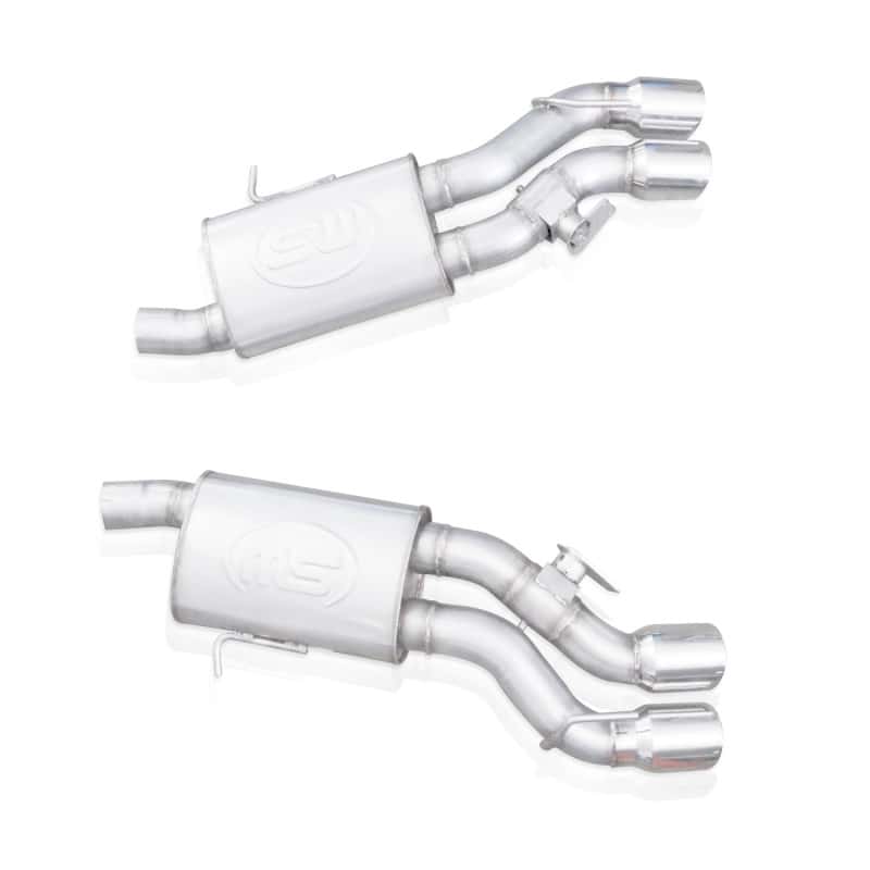 Stainless Works — Stainless Works 2016-18 Cadillac CTS-V Sedan Axle Back System Dual-Mode Turbo Mufflers 4in Tips
Exhaust System - view 11