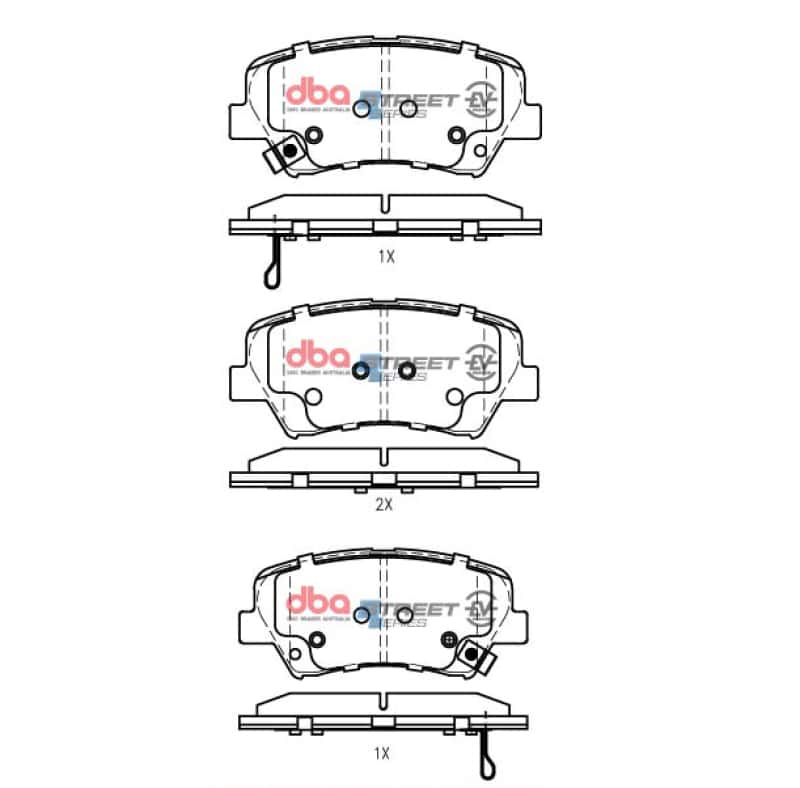 DBA — DBA 17-20 Hyundai Elantra (w/280mm Front Rotor) 2.0L Front SSEV Street Series Brake Pads
Brake Pad - view 2