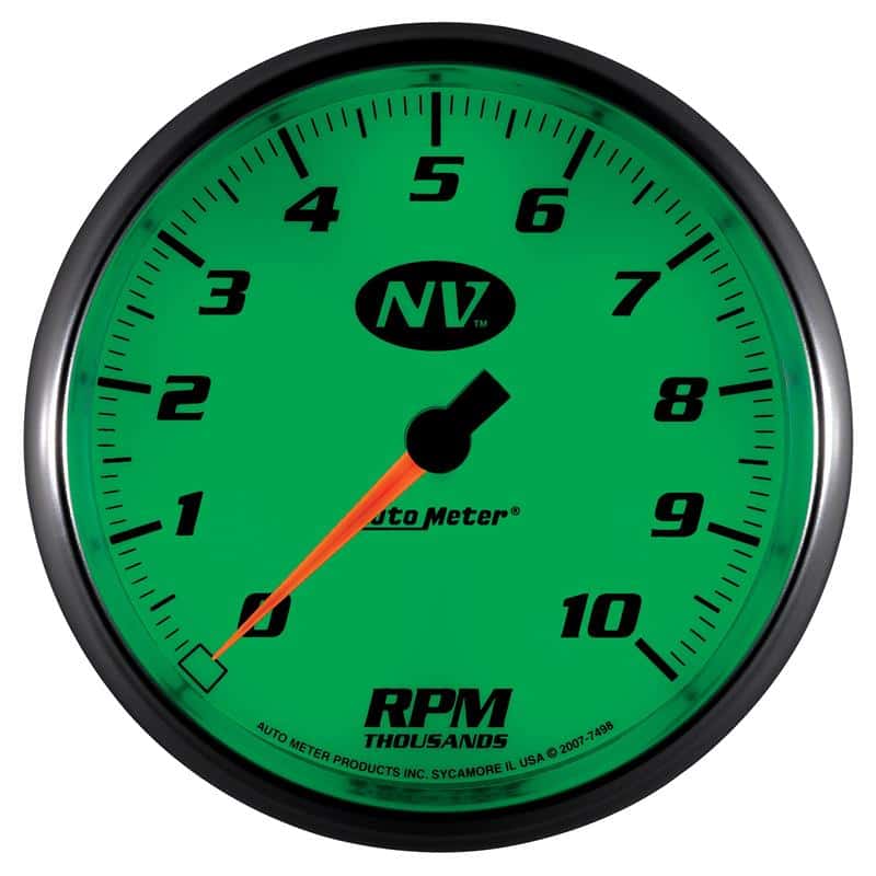 AutoMeter — AutoMeter Gauge Tachometer 5in. 10K RPM In-Dash NV
5" TACH, 10,000 RPM, - view 3