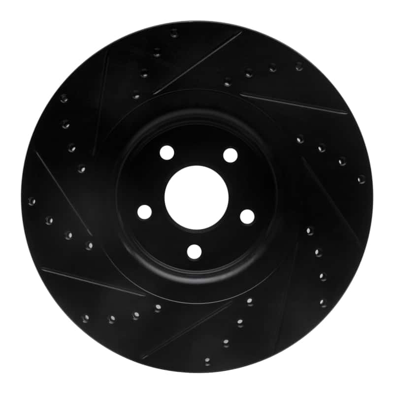 R1 Concepts — R1 14-18 Ford Focus ST Front Right Drilled & Slotted Black Brake Rotor
R1 Brake Rotor Drill - view 5