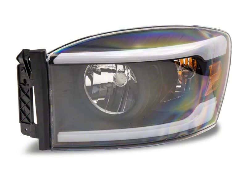 Raxiom — Raxiom 06-09 Dodge RAM 1500/2500/3500 Axial Headlights w/ SEQL LED Bar- Blk Housing (Clear Lens)
Headlights - view 6