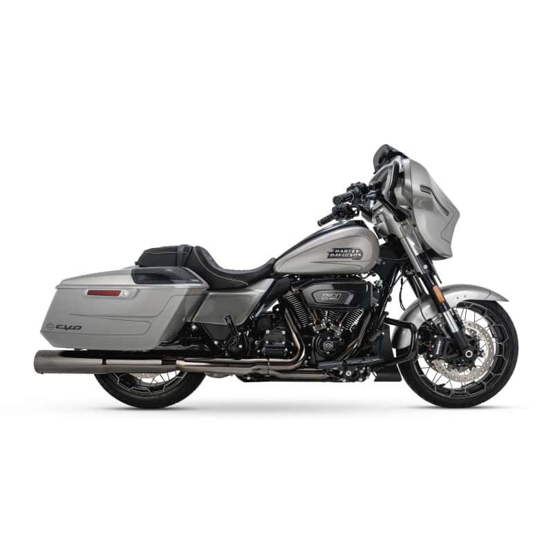 Vance and Hines — Vance & Hines 17-23 Harley-Davidson CVO/Touring Hi-Output Slip on Exhaust - Dark Chrome - view 2