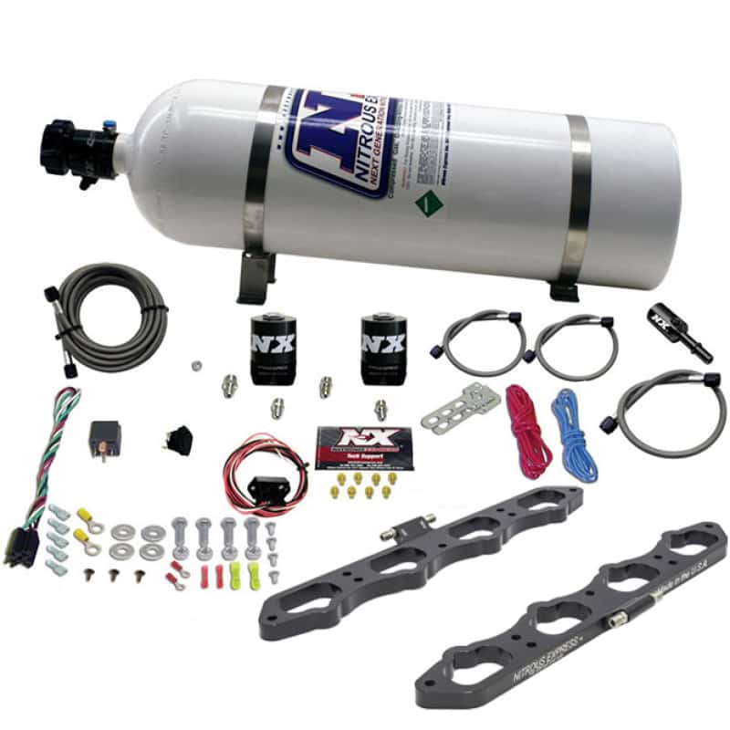 Nitrous Express — Nitrous Express Ford Coyote 5.0L V8 Nitrous Wet Port Plate Kit w/15lb Bottle
Injection System Kit
N2OSys - view 1