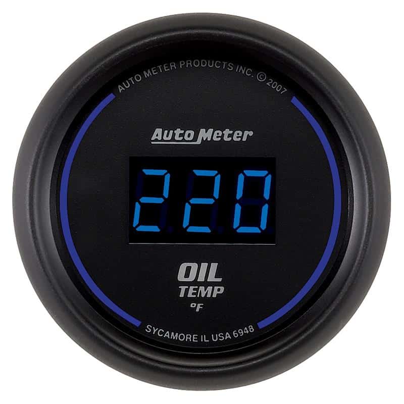 AutoMeter — Autometer Cobalt Digital 52.4mm 0-340 deg F Oil Temperature Gauge
GA 2" OILT 340F CBD - view 2
