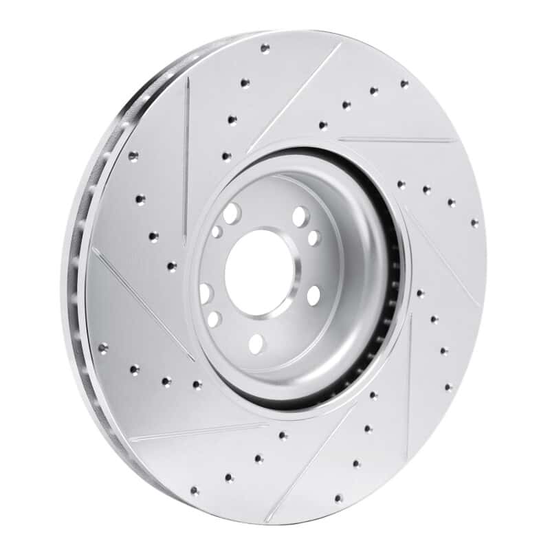 R1 Concepts — R1 20-26 Mercedes-Benz GLE450e Front Right Drilled & Slotted Silver Brake Rotor
R1 Brake Rotor Drill - view 4