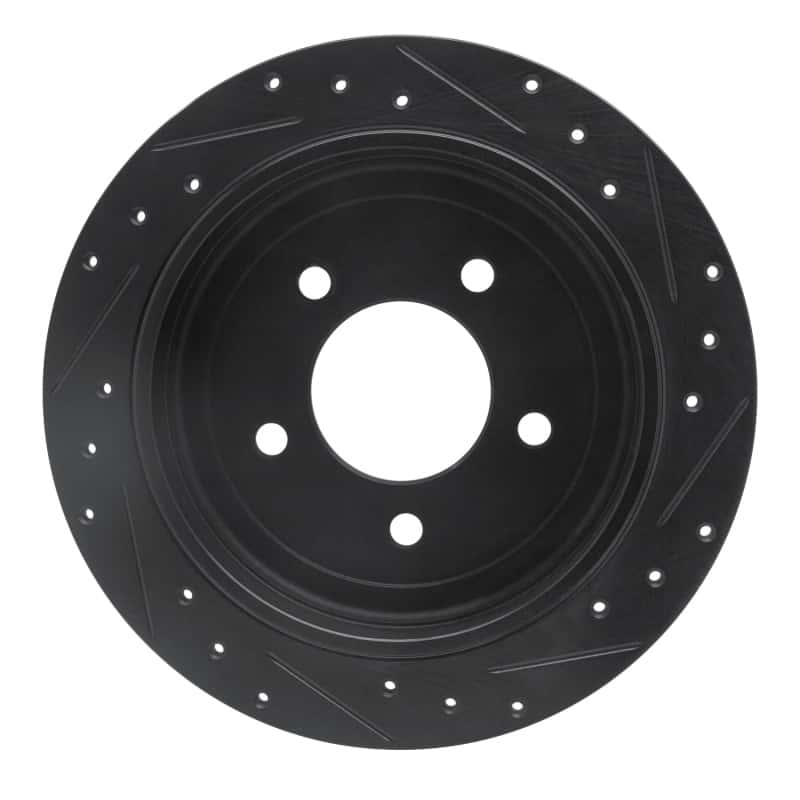 R1 Concepts — R1 97-04 Ford F-150 RWD Rear Left Drilled & Slotted Black Brake Rotor
R1 Brake Rotor Drill - view 5