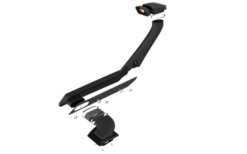 K&N Engineering — K&N 21-23 Ford Bronco 2.3L/2.7L Elevated Intake Kit (Snorkel)
Elevated Intake Kit - view 8