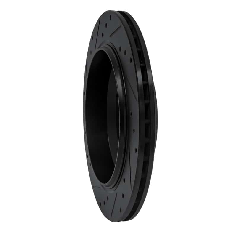 R1 Concepts — R1 06-12 Mercedes-Benz GL350 Rear Right Drilled & Slotted Black Brake Rotor
R1 Brake Rotor Drill - view 4