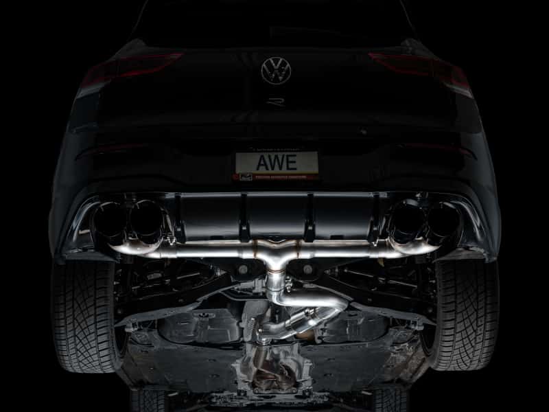 AWE Tuning — AWE MK8 Volkswagen Golf R 3in Track Edition Quad Exhaust - Diamond Black Tips
Track Catback - view 13