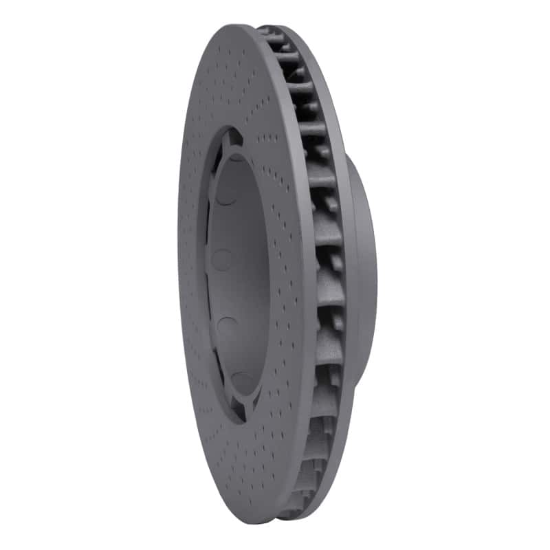 DFC — DFC 94-98 Porsche 911 Right Front Drilled Hi-Carbon Alloy Geomet Coated Rotor - view 4