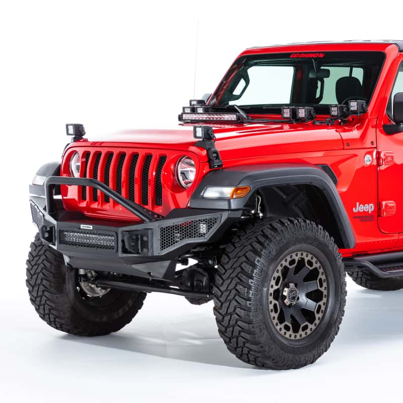 Go Rhino — Go Rhino 18-20 Jeep Wrangler JL/JLU/Gladiator JT Light Mount - 3in Cube
Hood Latch Pod - view 8