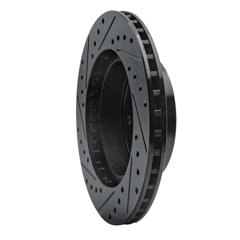 R1 Concepts — R1 87-90 Dodge Dakota 4WD Front Right Drilled & Slotted Black Brake Rotor
R1 Brake Rotor Drill - view 4