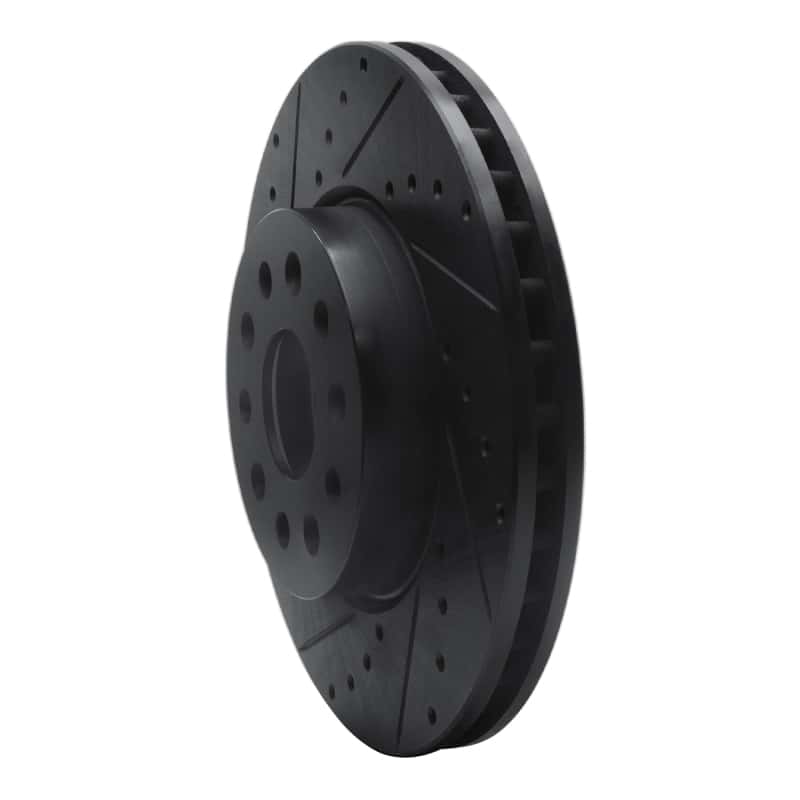 R1 Concepts — R1 14-20 Cadillac CTS Front Left Drilled & Slotted Black Brake Rotor
R1 Brake Rotor Drill - view 2