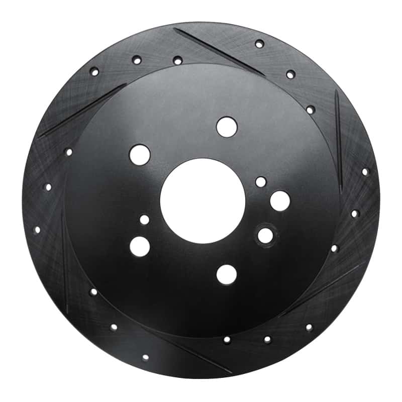 R1 Concepts — R1 09-15 Toyota Venza Rear Right Drilled & Slotted Black Brake Rotor
R1 Brake Rotor Drill - view 1