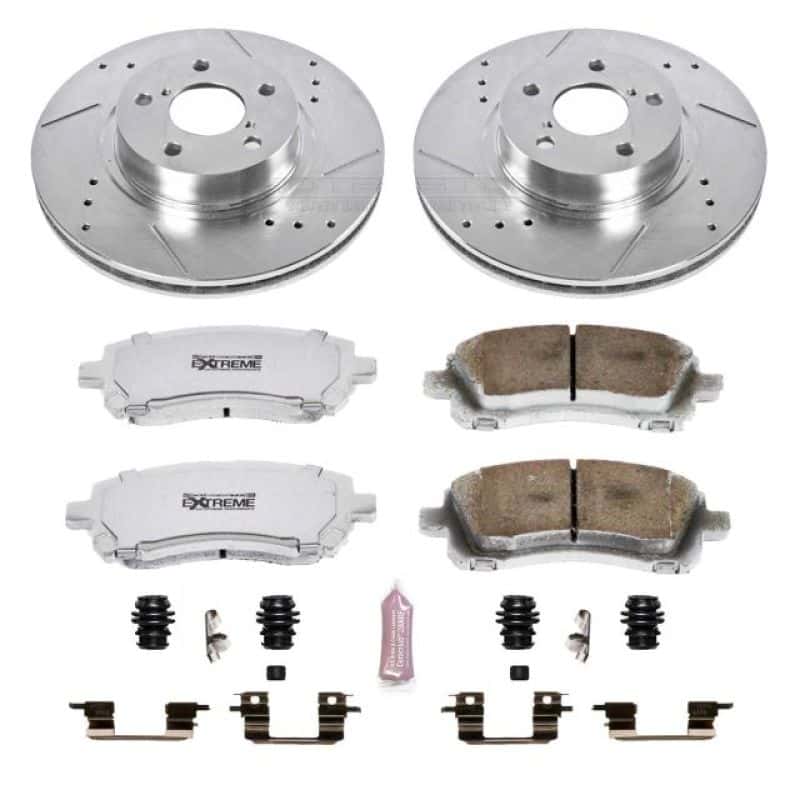 PowerStop — Power Stop 98-02 Subaru Forester Front Z26 Street Warrior Brake Kit - view 1