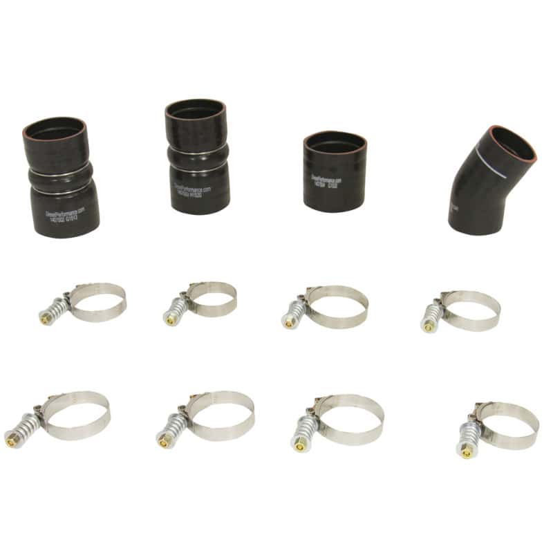 BD Diesel — BD Diesel Intercooler Hose & Clamp Kit - 2003-2007 Ford 6.0L PowerStroke
HOSE & CLAMP KIT
TChrgrIcoolerHs - view 1