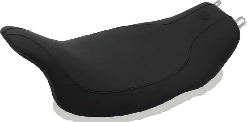 Mustang Motorcycle — Mustang 08-21 Harley Electra Glide,Rd Glide,Rd King,Str Glide Runaround Solo Seat - Black - view 1