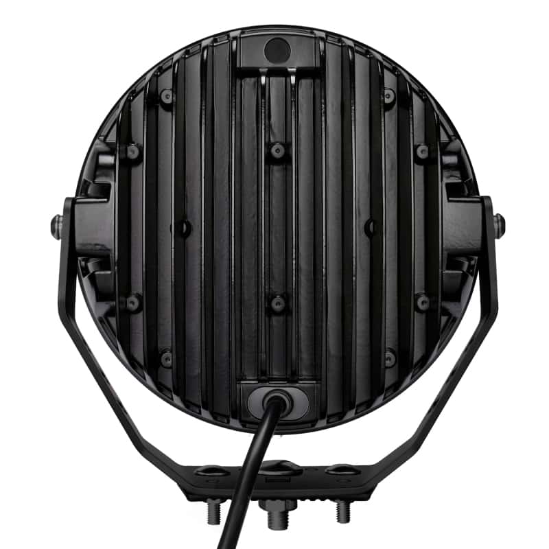 Go Rhino — Go Rhino Xplor Blackout Series Round LED Sgl Driving Kit w/DRL (Surface/Thread Stud Mnt) 9in. - Blk
BLK-RoundLight W/DRL - view 4