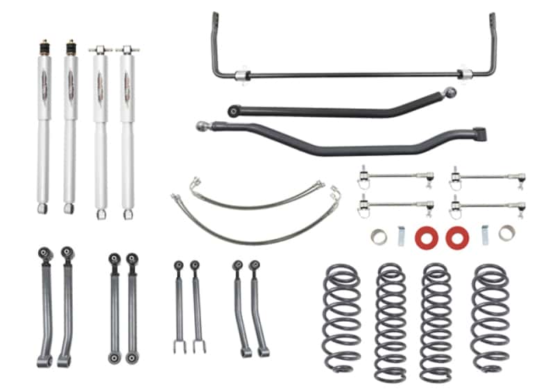 Belltech — Belltech 07-17 Jeep Wrangler Rubicon Unlimited JK 4dr 4in Trail Perf Lift Kit w/ Rear Sway Bar
LIFT KIT - view 1