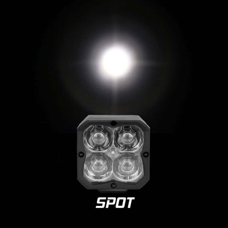 XKGLOW — XK Glow XKchrome 20w LED Cube Light w/ RGB Accent Light - Spot Beam - view 1