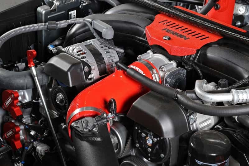 Perrin Performance — PERRIN 22-26 Subaru BRZ / Toyota GR86 Inlet Hose - Red - view 11