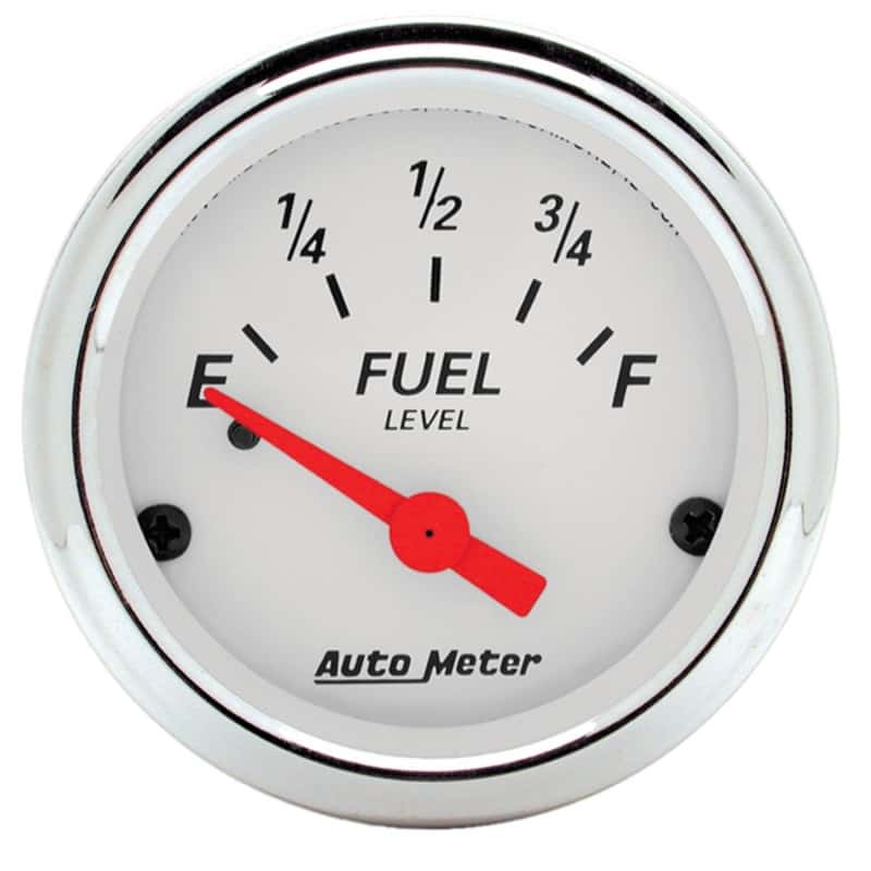AutoMeter — Autometer Arctic White 52mm 0E-90F Short Sweep Electronic Fuel Level Gauge
GA 2" FUEL 0-90 AW - view 1