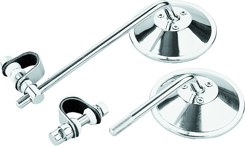 BikeMaster — BikeMaster Universal Clamp On Mirror 8in Stem - view 2