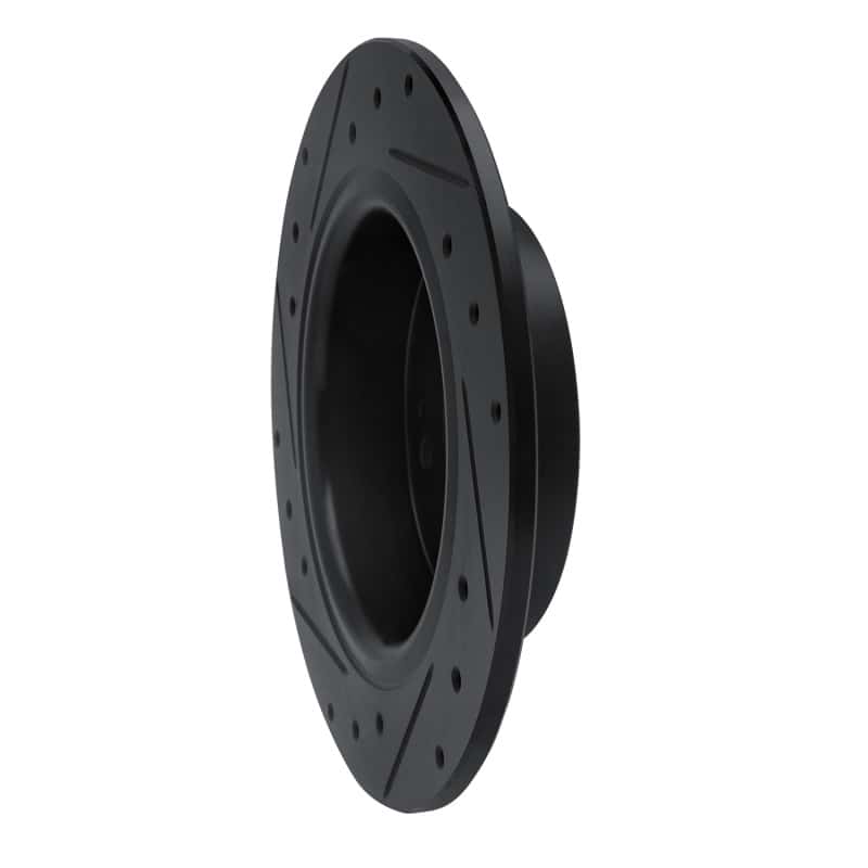 R1 Concepts — R1 2016-2025 Honda HR-V Rear Right Drilled & Slotted Black Brake Rotor
R1 Brake Rotor Drill - view 4