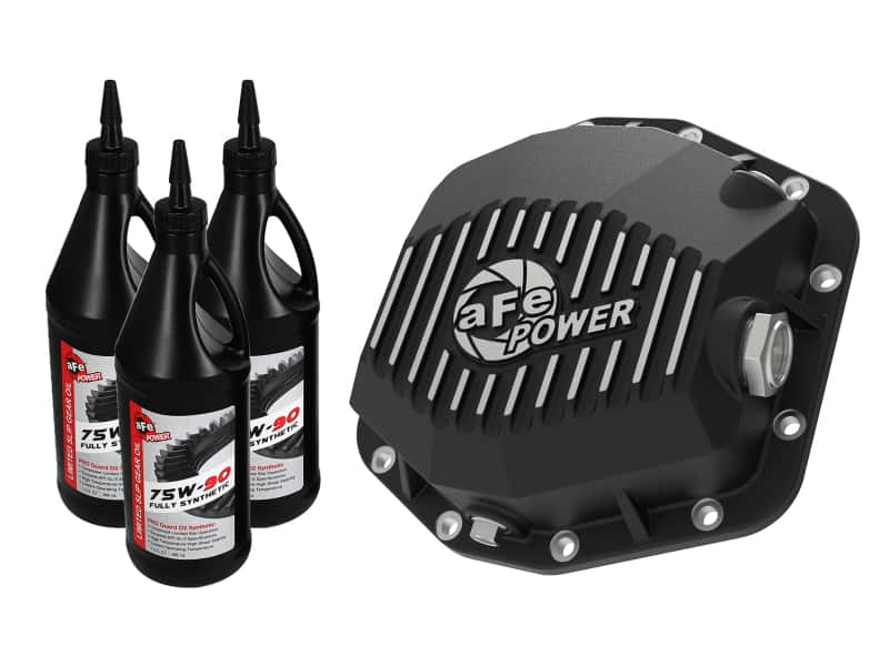 aFe — aFe 18-24 Jeep Wrangler JL Dana M220 Pro Series Front Diff Cover w/ Oil - Black
Differential Cover - view 1