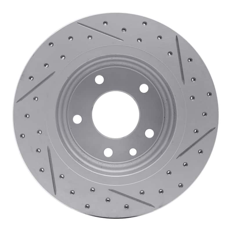 R1 Concepts — R1 95-06 Jaguar Xk8 Rear Left Drilled & Slotted Geo-Carbon Rotor - view 5