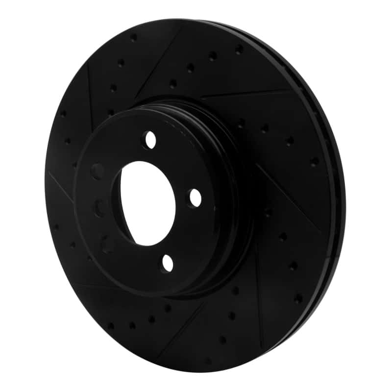 R1 Concepts — R1 03-05 Land Rover Range Rover Front Left Drilled & Slotted Black Brake Rotor
R1 Brake Rotor Drill - view 2