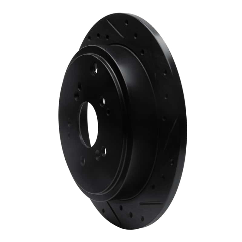 R1 Concepts — R1 01-08 Acura MDX Rear Right Drilled & Slotted Black Brake Rotor
R1 Brake Rotor Drill - view 2
