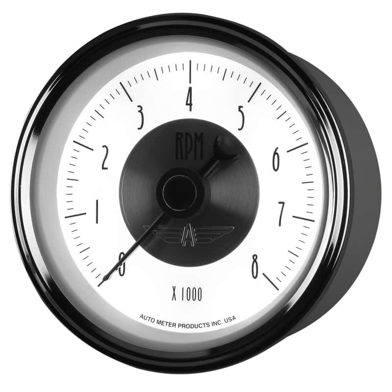 AutoMeter — Autometer Prestige Pearl Series - Tachometer 3 3/8in 8K RPM In-Dash
3-3/8" TACH, 8,000 R - view 9