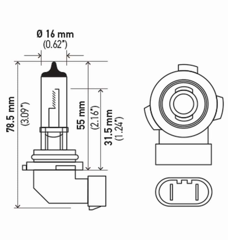Hella — Hella Bulb H10/9145 12V 45W Py20D T4 (2)
H10TB Halogen Bulb - view 4