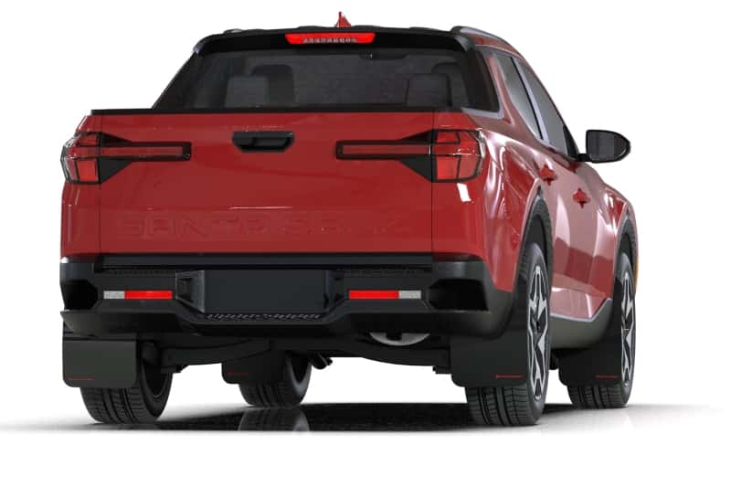 Rally Armor — Rally Armor 22-26 Hyundai Santa Cruz Black Mud Flap w/Grey Logo
Mud Flap - view 3