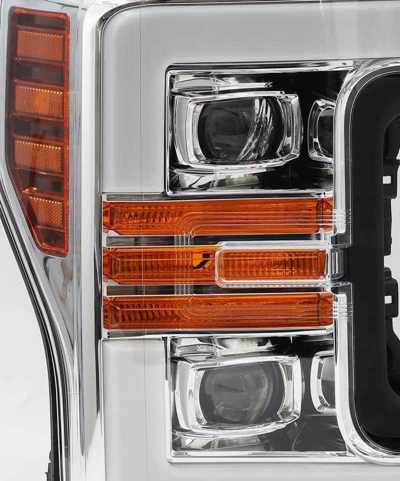 AlphaRex — AlphaRex 17-19 Ford F-250 SD PRO-Series Proj Headlights Plank Style Chrome w/Activ Light/Seq Signal
Projector Headlights - view 5
