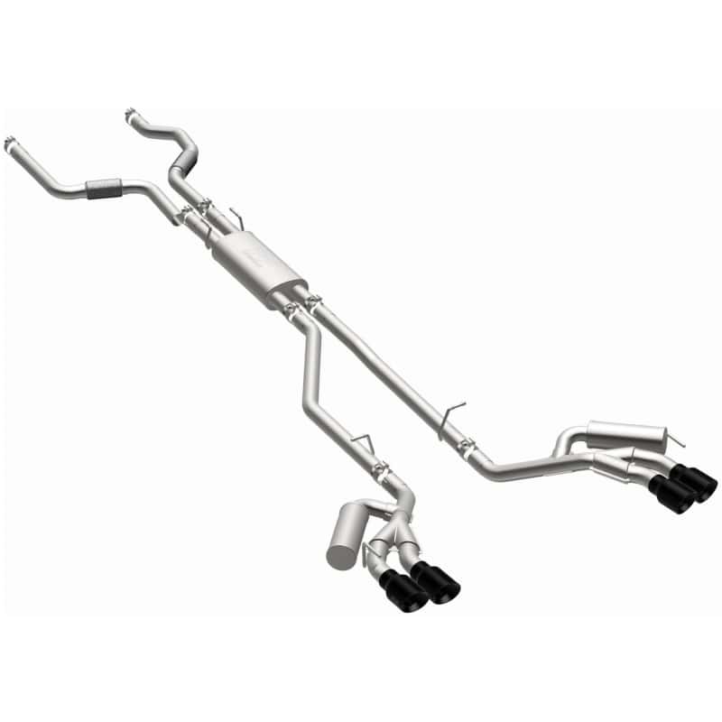 Magnaflow — MagnaFlow 20-21 Ford Explorer 3.0L V6 Dual Exit Quad Black Chrome Tip Street Series Cat-Back Exhaust - view 4
