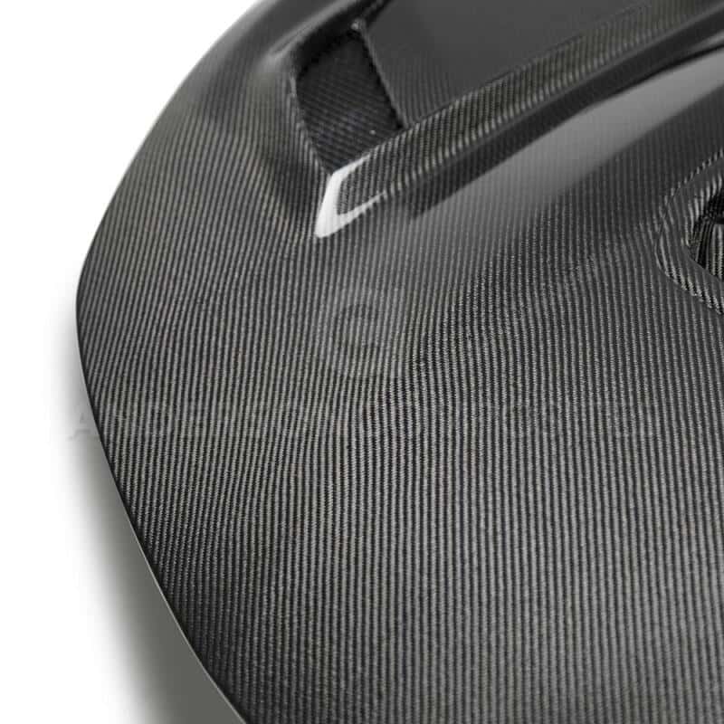 Anderson Composites — Anderson Composites 16-19 Chevrolet Camaro Double Sided Carbon Fiber Type-T2 Style Hood - view 5