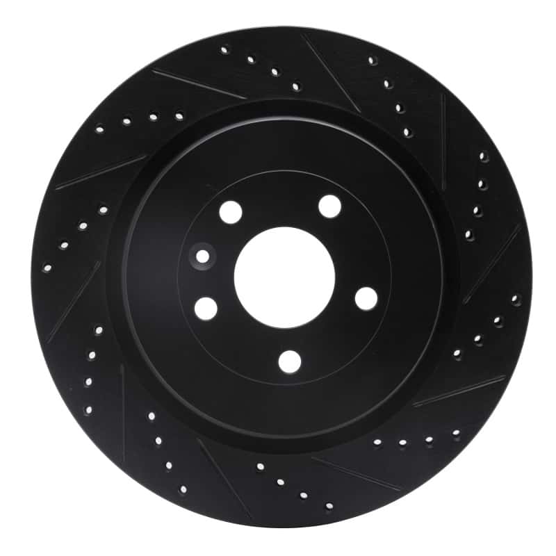 R1 Concepts — R1 13-19 Ford Flex Rear Right Drilled & Slotted Black Brake Rotor
R1 Brake Rotor Drill - view 1