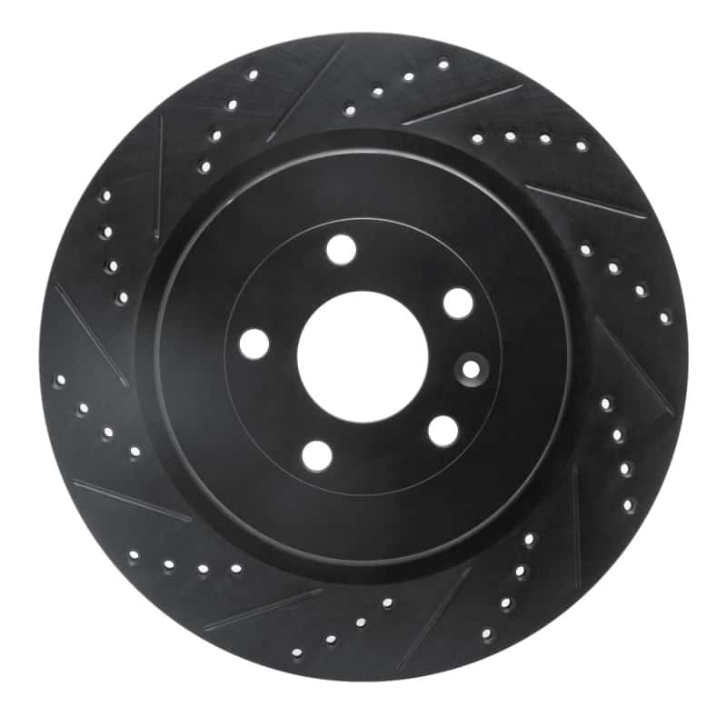 R1 Concepts — R1 13-19 Ford Police Interceptor Sedan Rear Left Drilled & Slotted Black Brake Rotor
R1 Brake Rotor Drill - view 1